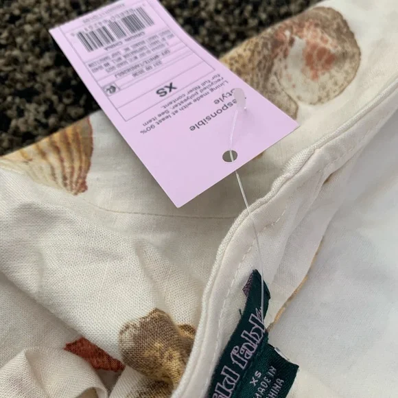 Wild fable Cream Seashell Print Dress size XS NWT - Picture 8 of 9